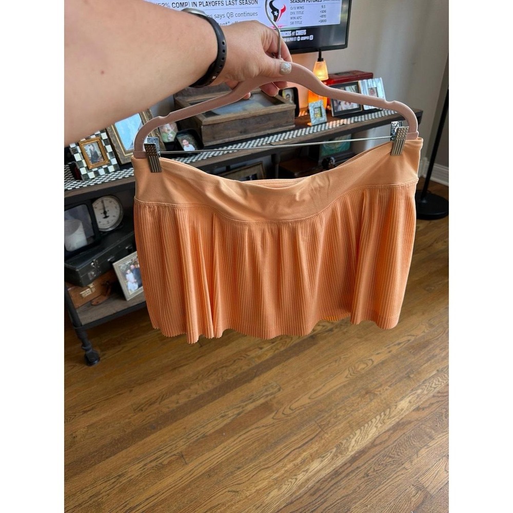 Lululemon Pleat to Street Skirt Orange women's 14